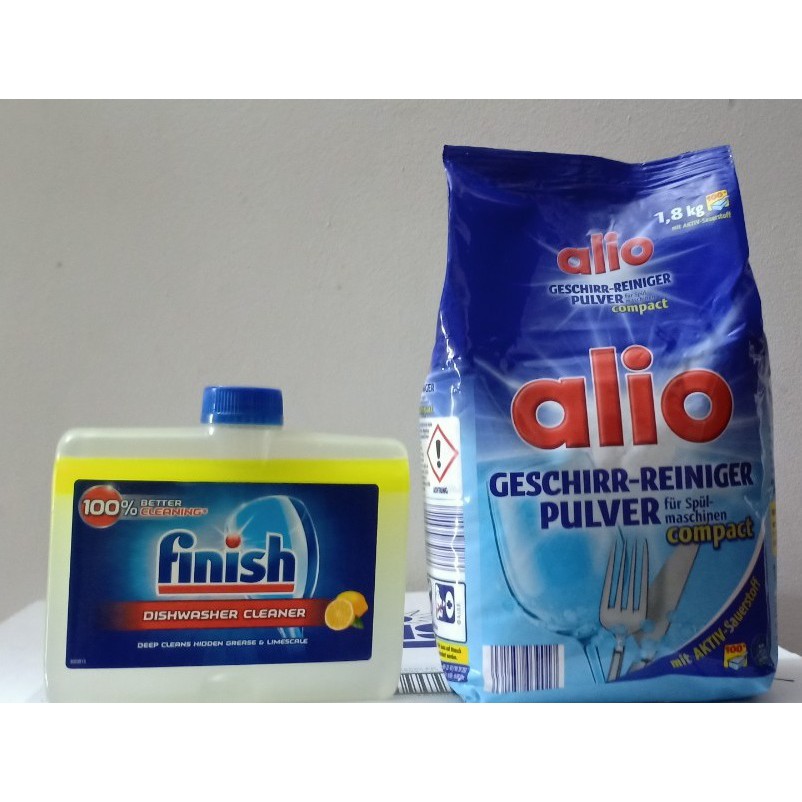 Bột rửa bát Alio 1,8Kg + Bóng Alio 1 lít dùng cho máy rửa bát