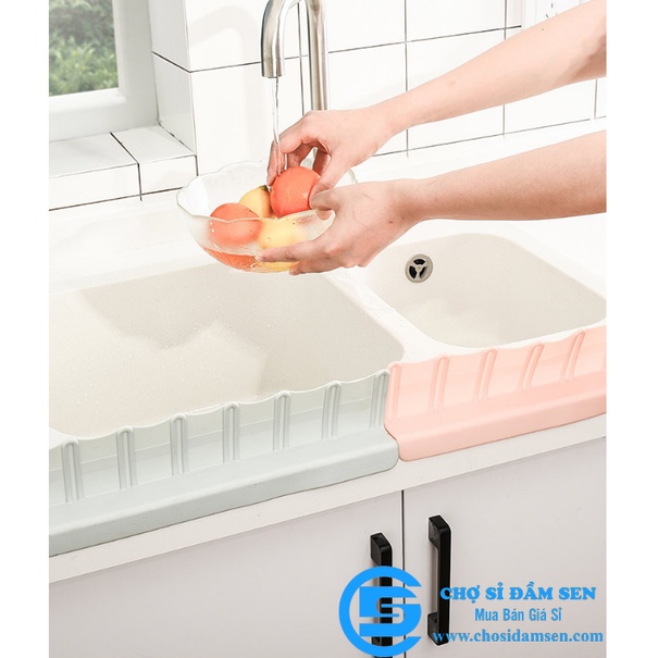 TẤM CHẮN SILICON NGĂN BẮN NƯỚC DÙNG CHO BỒN RỬA CHÉN SIÊU TIỆN LỢI, VỆ SINH, SẠCH SẼ G235-NBNuoc-Sili