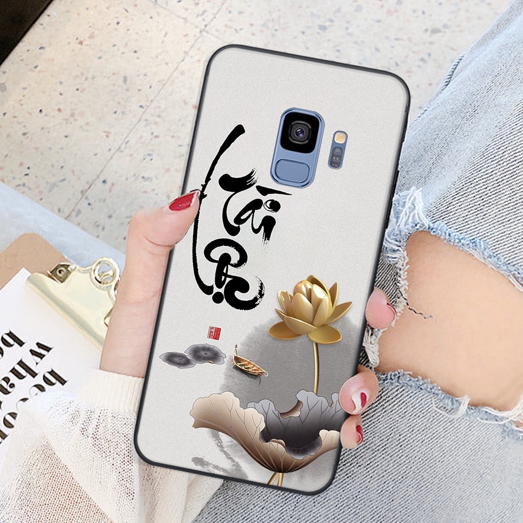 Ốp lưng Samsung Galaxy S9 in hình chữ tài chữ lộc, Cha Mẹ, bình an SIÊU ĐẸP