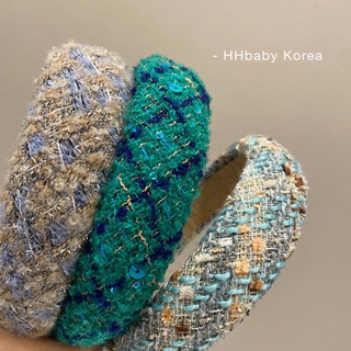 Băng Đô Bờm Tóc Bagssories Vải Tweed  Cổ Điển Phong Cách Hàn Quốc