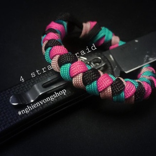 Có sẵn Vòng tay Paracord - 4 strand braid