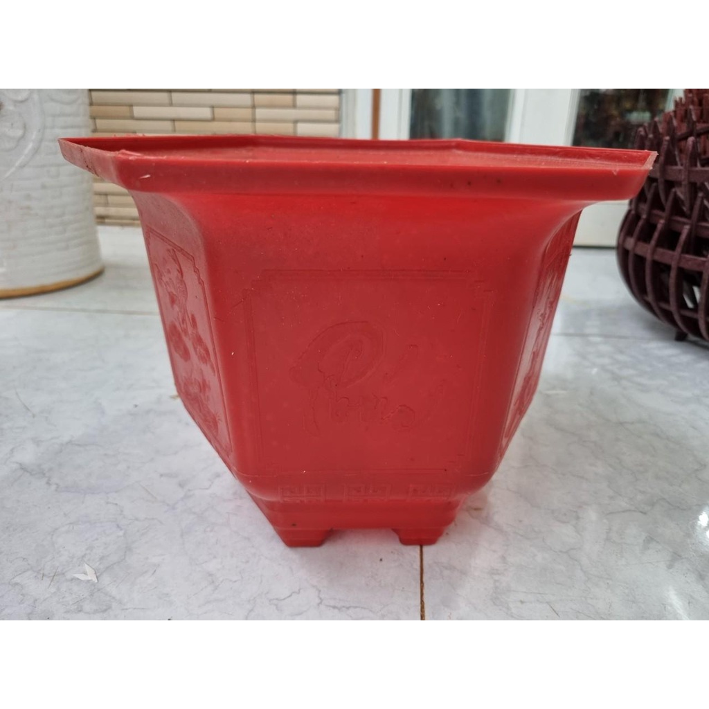[Rẻ vô địch] chậu nhựa trồng cây cảnh lục giác phúc lộc thọ t280