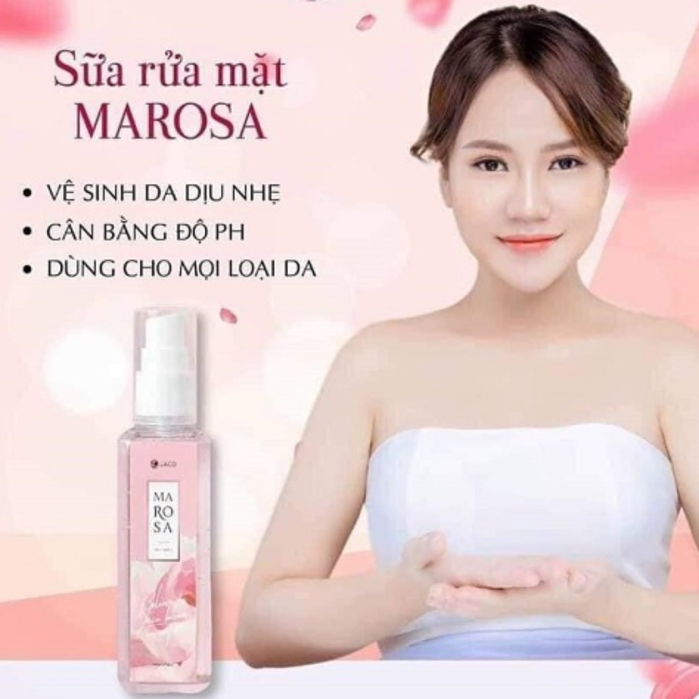 Sữa Rửa Mặt Cao Cấp LACO MAROSA, Sáng Da, Dưỡng Ẩm, Sạch Bụi Bẩn Hiệu Qủa - 100ml [ Chính - Hãng - 100% ]
