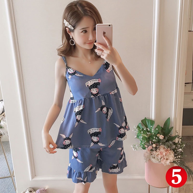 bộ Ngủ nữ 2 dây mẫu mới nhất hàng xuất chất đẹp mềm mịn - đồ ngủ nữ ( Hàng xuất) | BigBuy360 - bigbuy360.vn