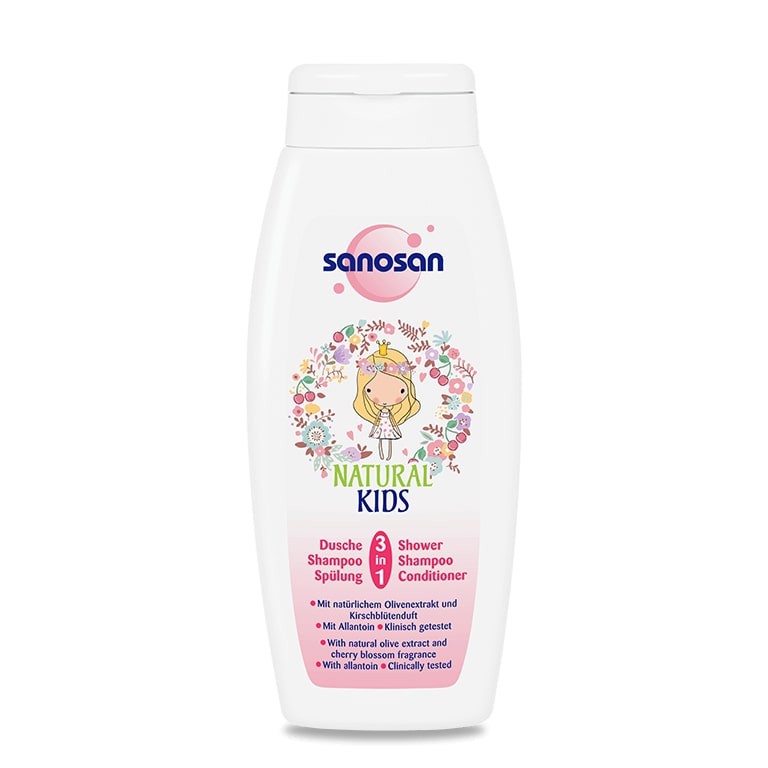 Sữa tắm gội dưỡng ẩm hương Dâu rừng Sanosan 250ml