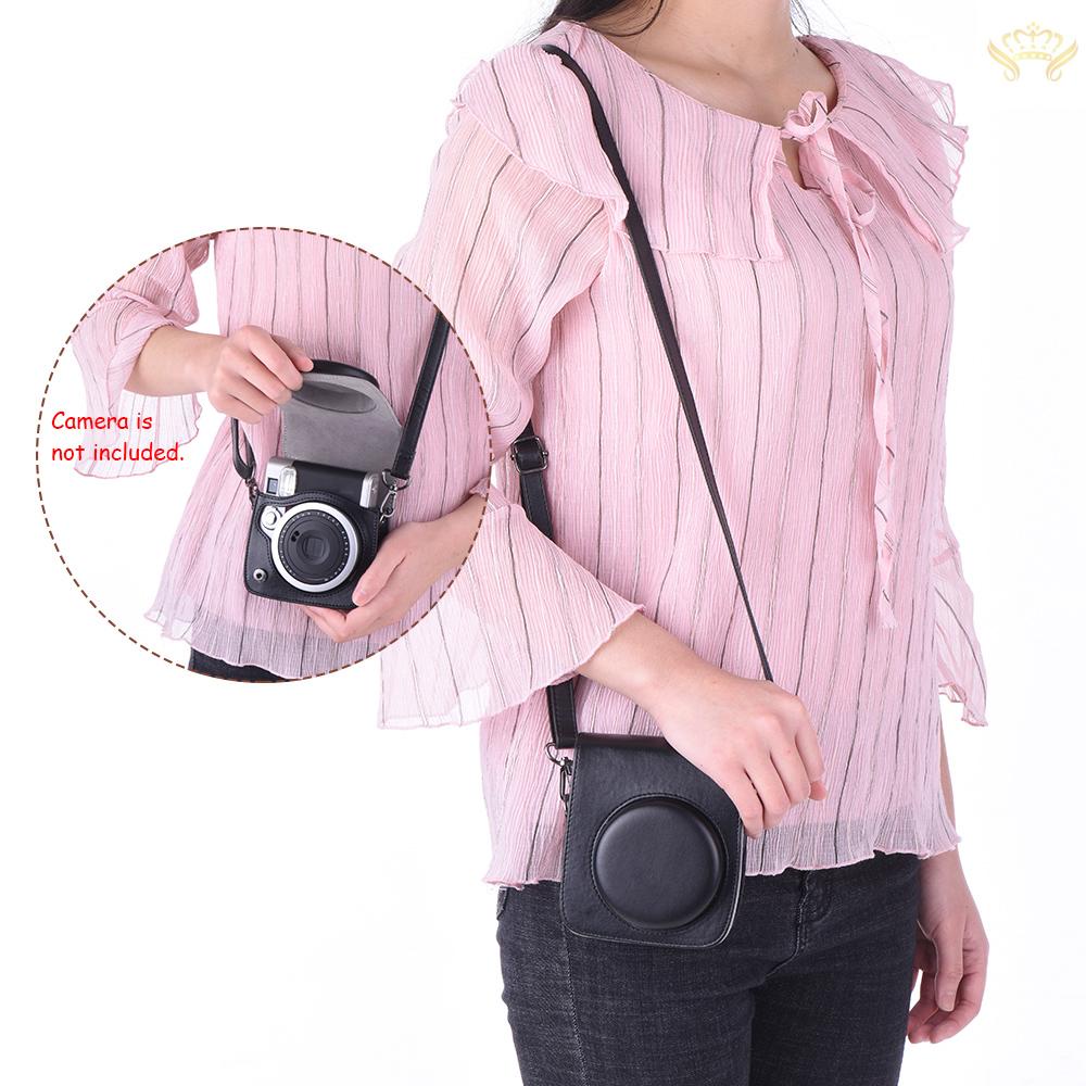 Vỏ Bảo Vệ Máy Ảnh Fujifilm Instax Mini 90 Bằng PU Kiểu Vintage