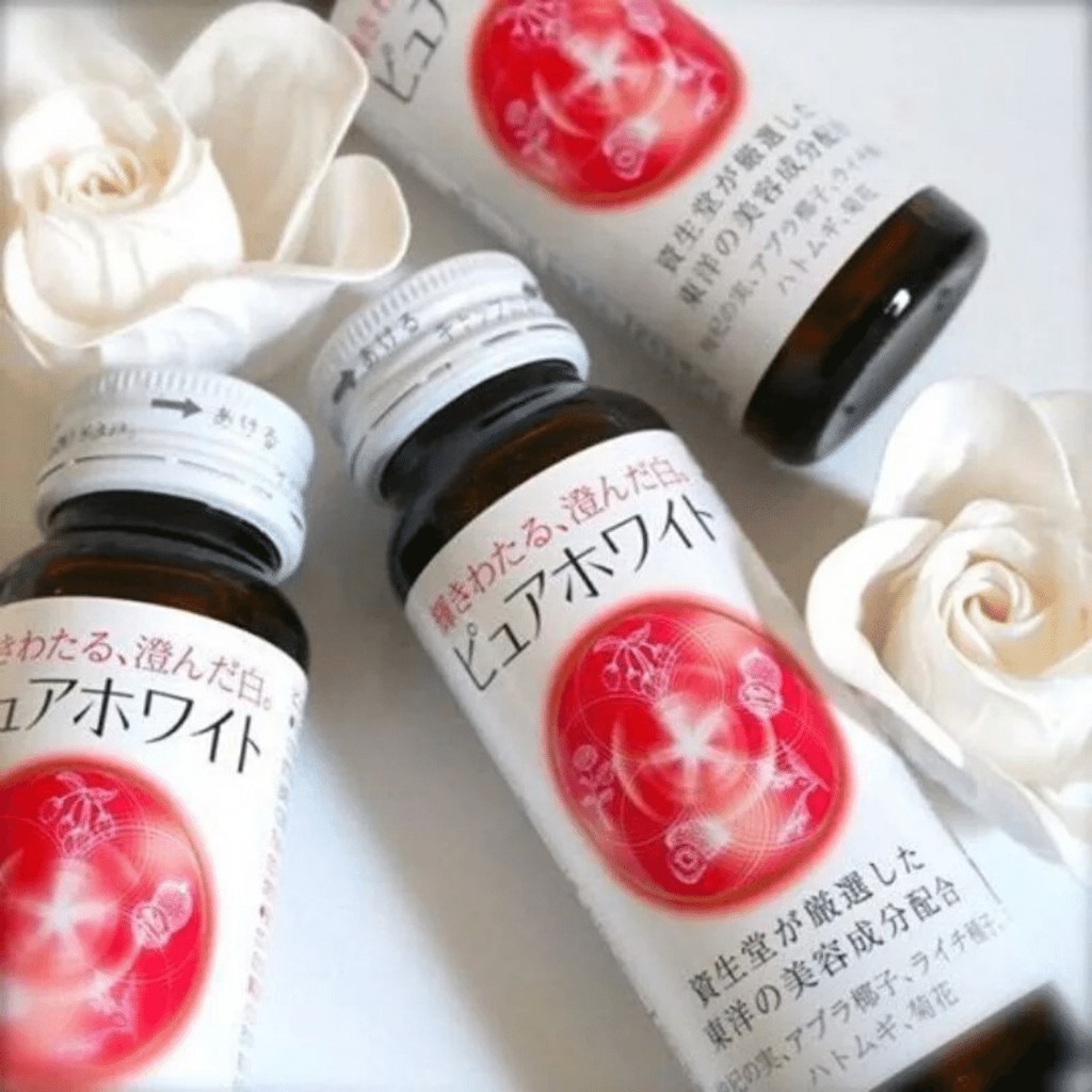 [HOT] Nước uống trắng da Shiseido Pure White Nhật Bản 10 lọ