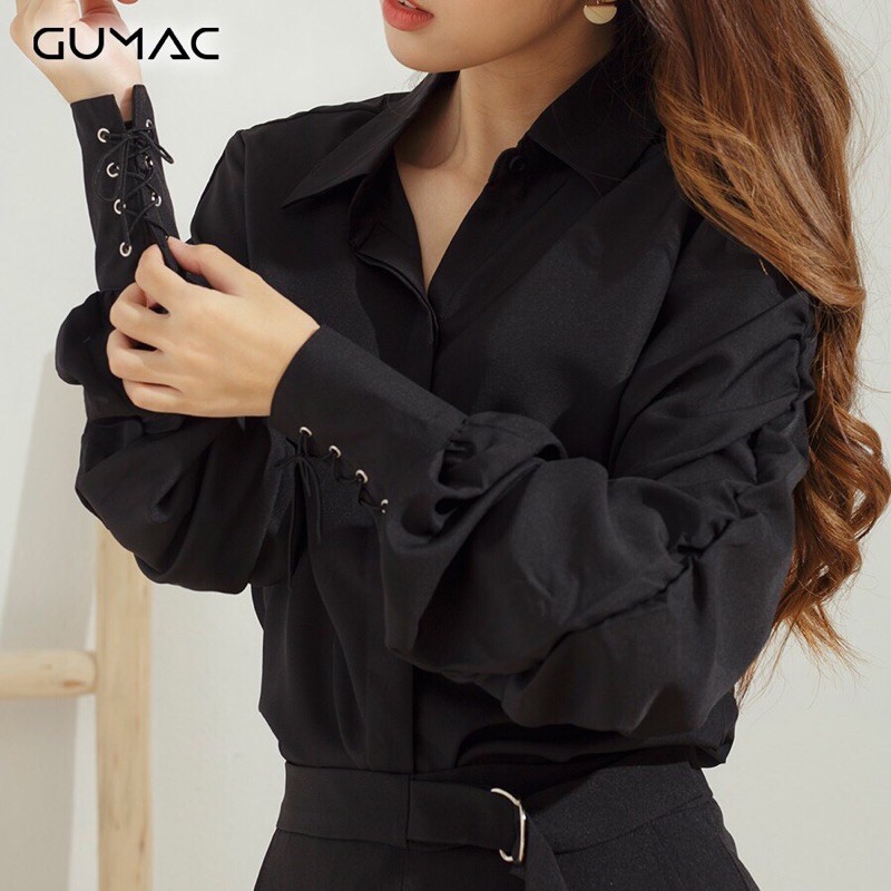 GUMAC - Áo sơ mi tay nhún size S/M