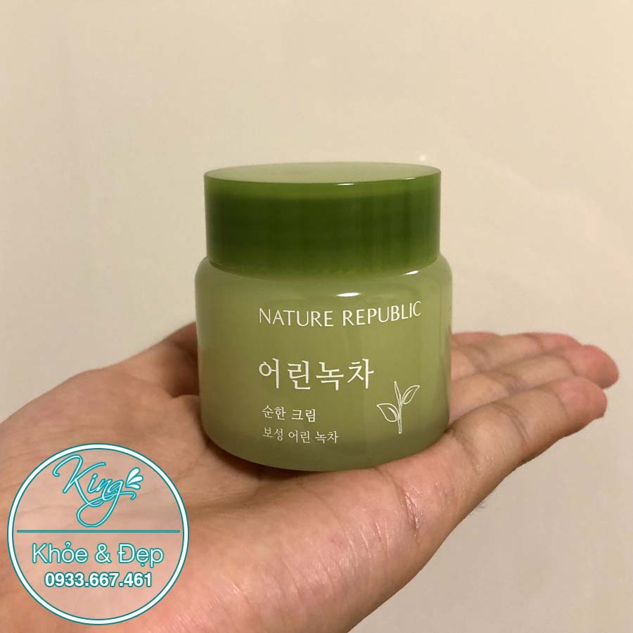 Kem Dưỡng Da Trà Xanh Nature Republic Mild Green Tea Cream