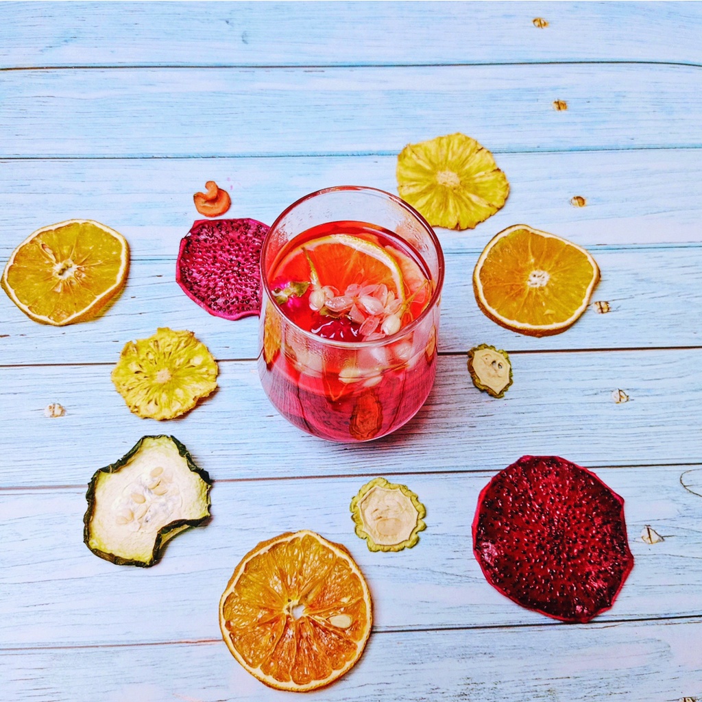 Detox Hoa quả thảo mộc (VIP), Set 30 gói hút chân không, thanh nhiệt cơ thể, mát gan, giảm stress