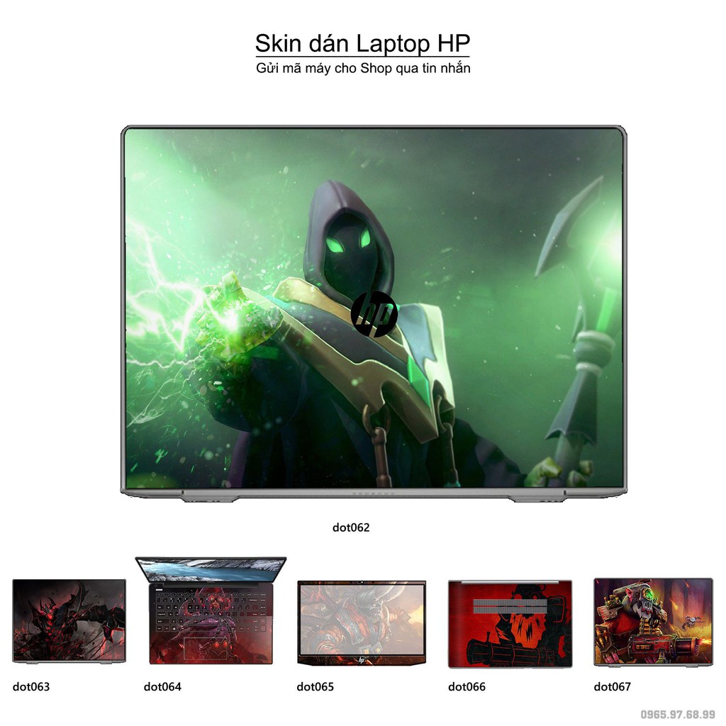 Skin dán Laptop HP in hình Dota 2 nhiều mẫu 11 (inbox mã máy cho Shop)