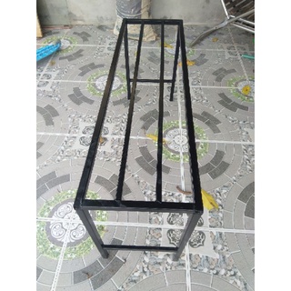 kệ thép Dài 100cm, Rộng 35cm, Cao 50cm,`2 giằng chân, 2 nan phụ, hộp thép 2x2cm