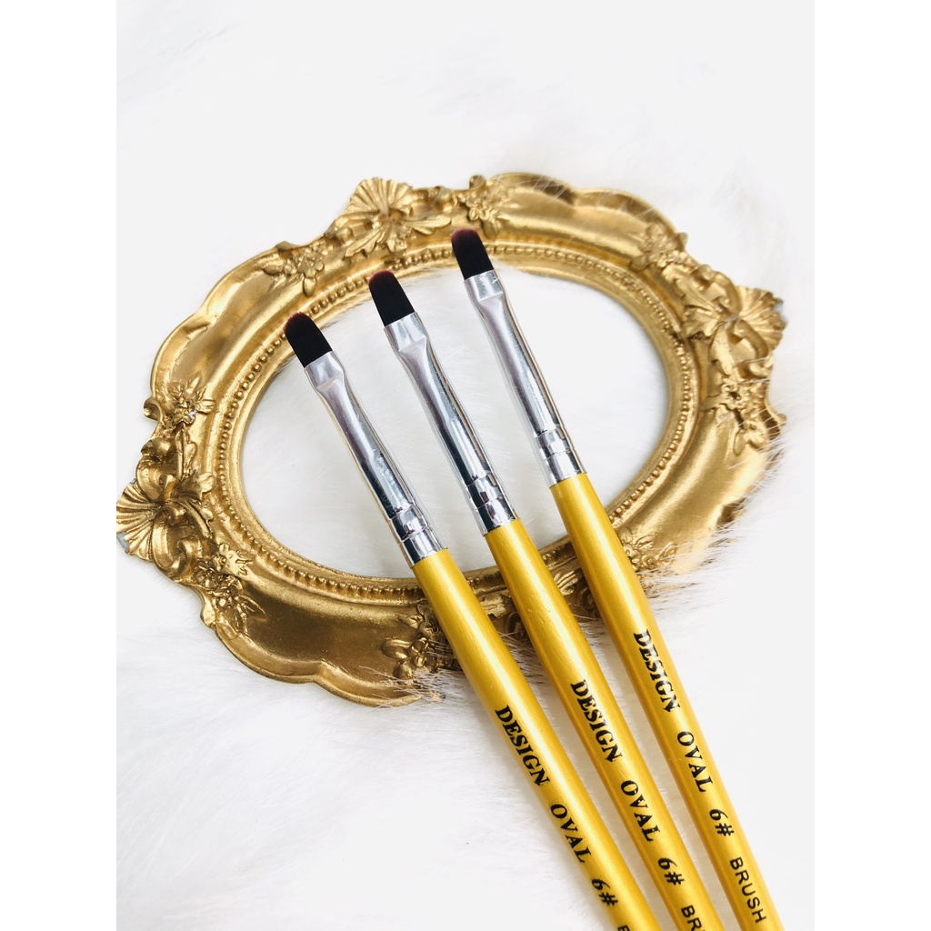 CỌ ĐẮP GEL TRÒN DESIGN OVAL BRUSH SỐ 6