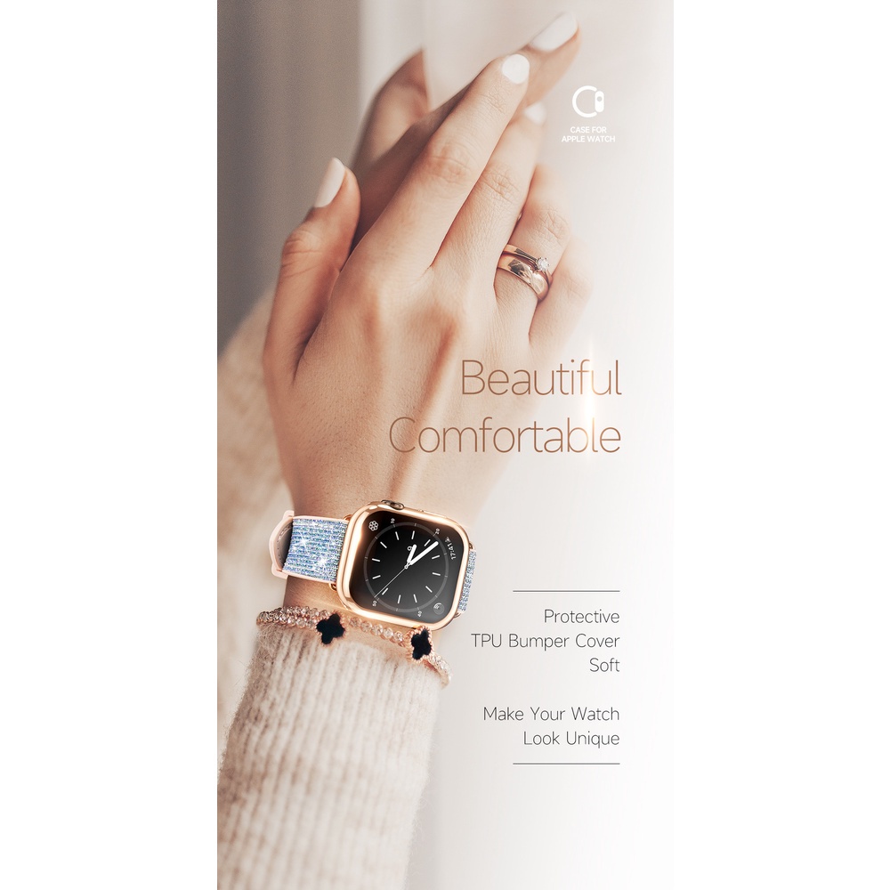 Ốp Bảo vệ Chính Hãng DUX DUCIS cho Apple Watch 1/2/3/4/5/6/7/se size 40mm 41mm 44mm 45mm