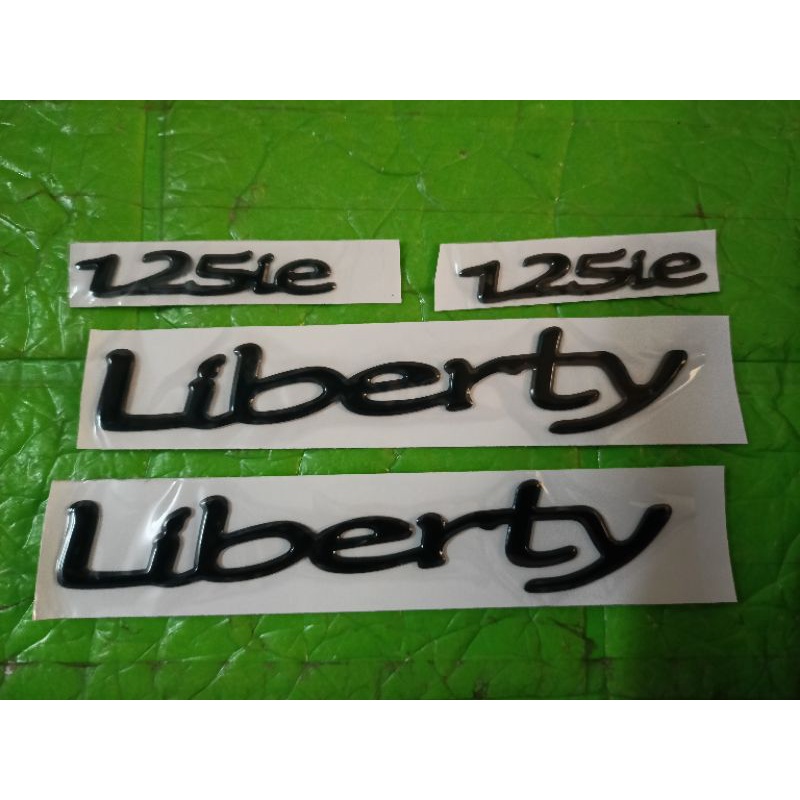 Bộ tem nổi Liberty 125ie màu đen new