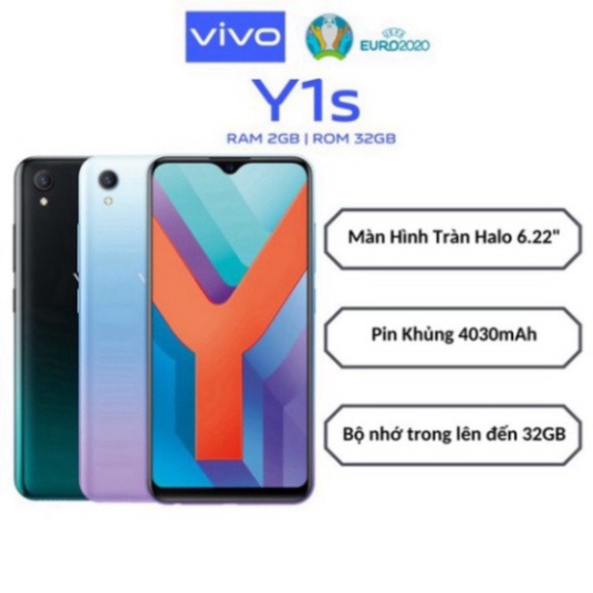 Điện thoại Vivo Y1s 2GB + 32GB VY1S Fullbox Chính Hãng - Smartphone giá rẻ