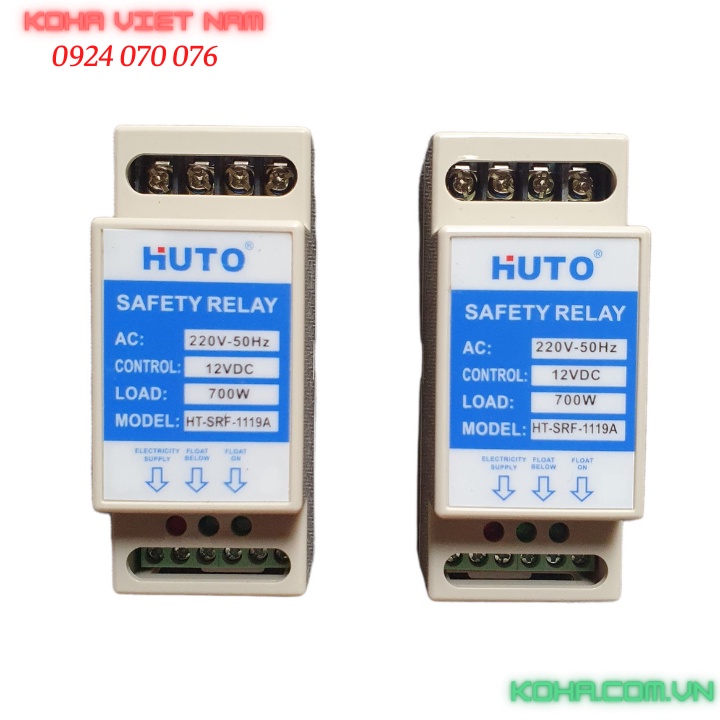 Role an toàn - Bộ chuyển nguồn phao điện thành 12v - Role an toàn HUTO cho phao điện