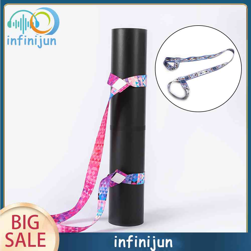 Dây Cột Thảm Tập Yoga Chỉnh Được In Họa Tiết Xinh Xắn