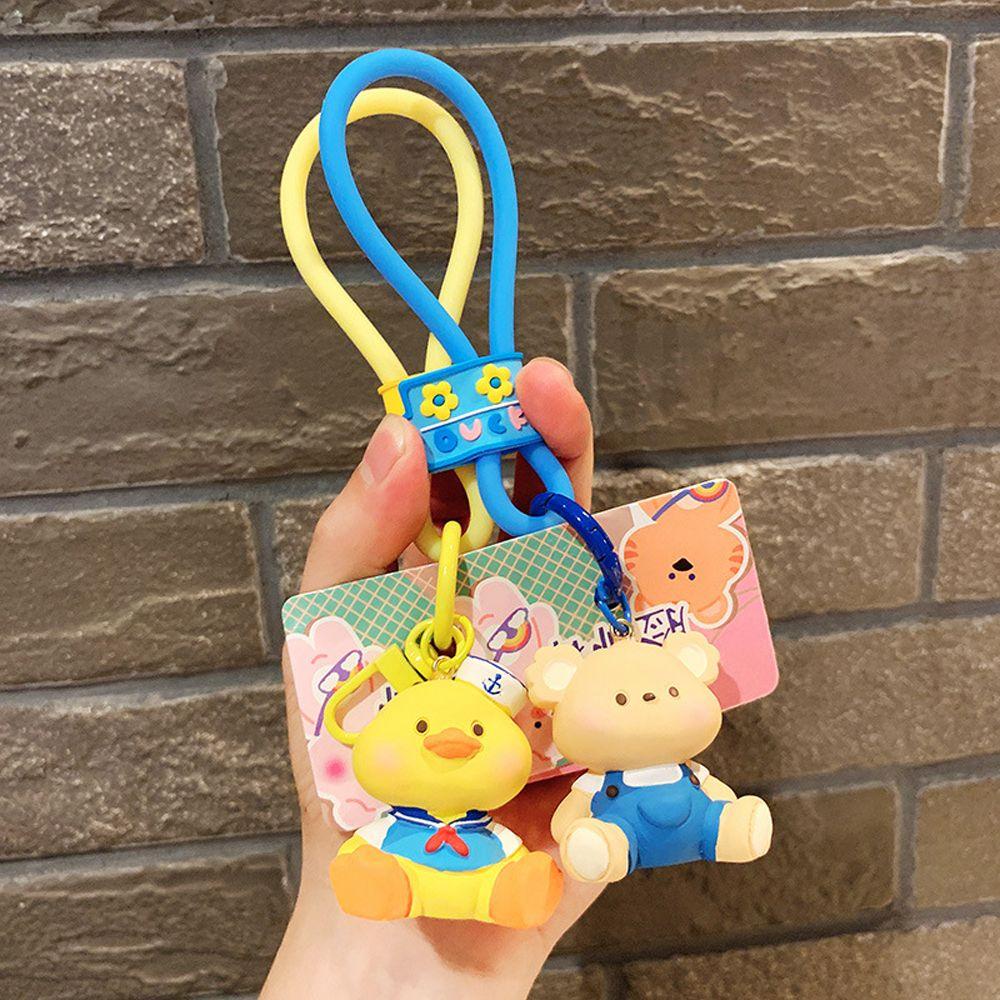 Móc Chìa Khóa Hình Gấu Bông Bằng Nhựa Dễ Thương