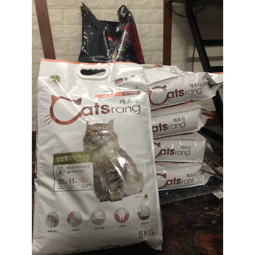 Thức ăn hạt Catsrang Hàn Quốc cho mèo- túi zip 1kg