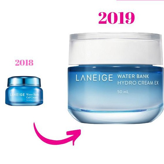 KEM DƯỠNG ẨM Cấp Nước Laneige Water Bank Hydro Cream EX 200ml +50ml Dành cho da dầu