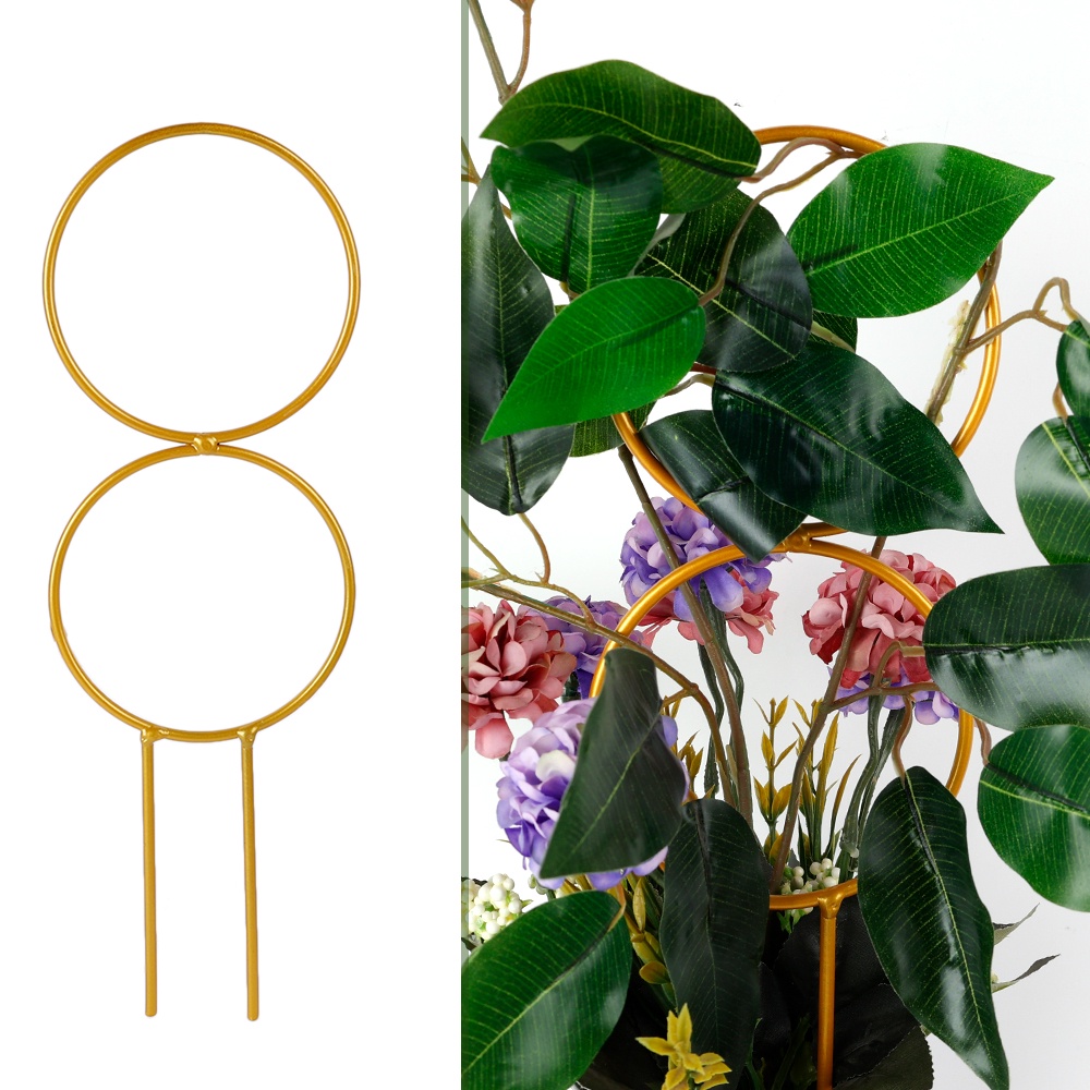 Giá Đỡ Chậu Cây Cảnh Bằng Sắt Hình Học Màu Vàng Kim Nghệ Thuật Siêu Bền Trang Trí Ban Công / Sân Vườn