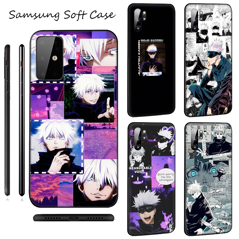 Ốp điện thoại mềm hình Jujutsu Kaisen Satoru Gojo Anime cho Samsung Galaxy S10 S9 S8 Plus S6 S7 Edge S10+ S9+ S8+