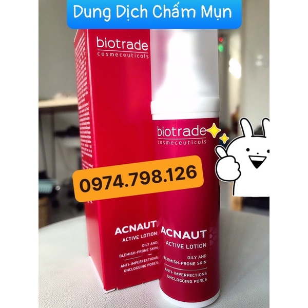 🌺 Dung Dịch Chấm Mụn - 60ml ACTIVE LOTION BIOTRADE ACNAUT - cream chấm mụn Biotrade ..