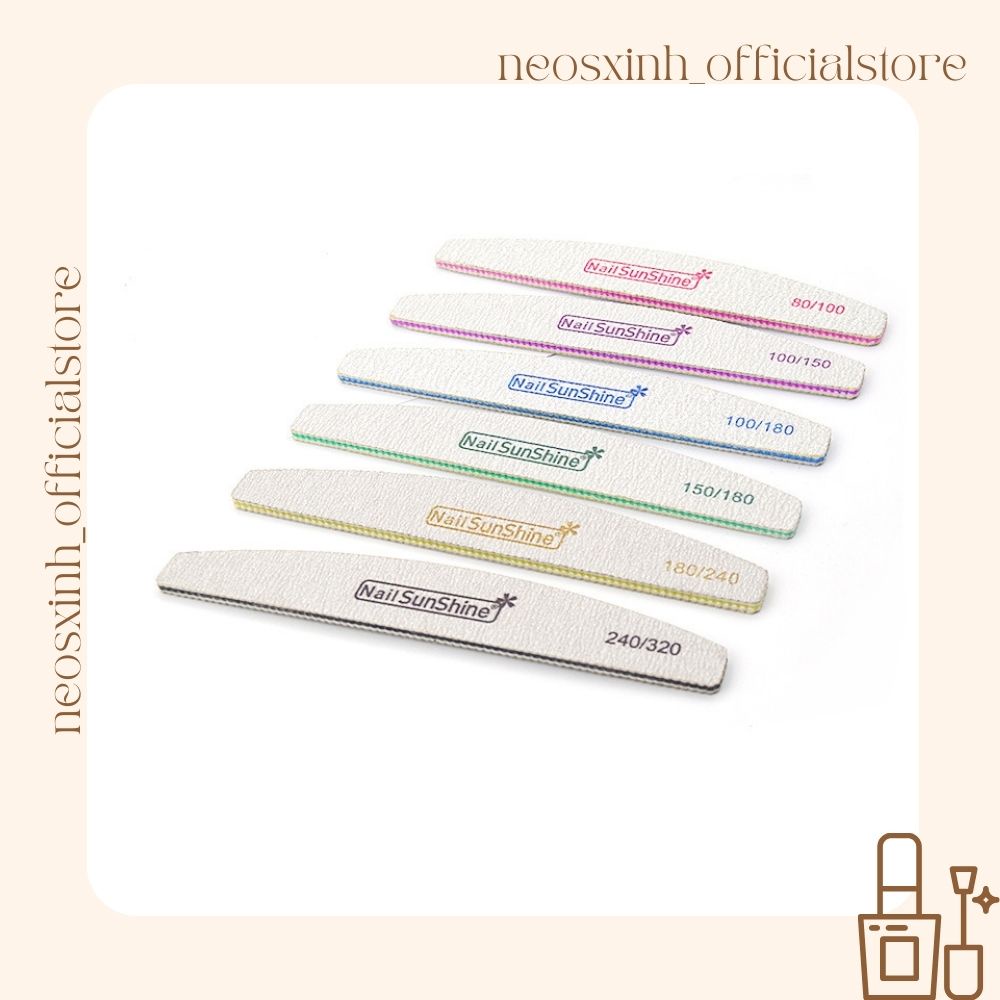 Dũa Móng Tay Nail SunShine Dày 180/240 - Neosxinh Nails