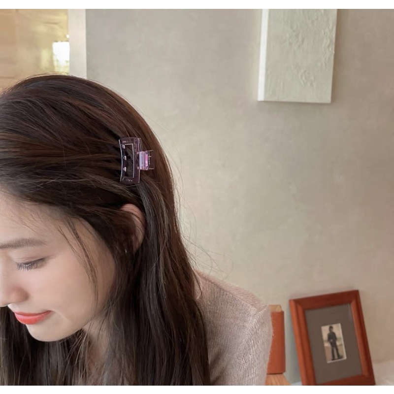 Kẹp Tóc Càng Cua Mini Trơn Màu Đơn Giản Hàn Quốc Dành Cho Nữ
