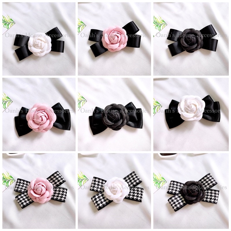 Tag nơ cài áo hoa trà Link 1