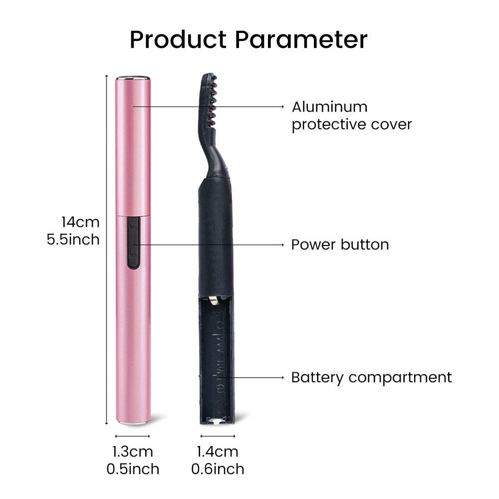 Máy uốn lông mi SALORIE bằng điện cổng sạc USB trang điểm tự nhiên xinh xắn cho nữ