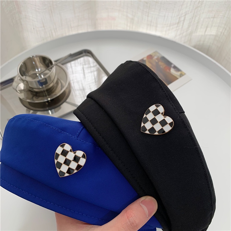 Mũ Beret Mỏng Mùa Xuân Phong Cách Nhật Bản Cổ Điển Dễ Phối Đồ Bằng Kim Loại Dành Cho Nữ