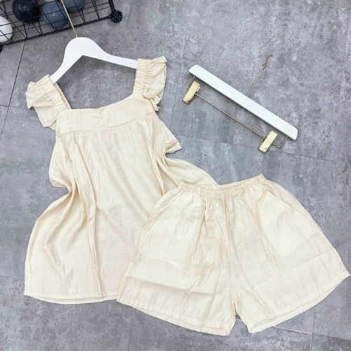 Đồ Ngủ,sét Đũi Mặc Nhà Nữ Mùa Hè Áo 2 Dây Quần Short Cạp Chun Vải Đũi Mềm Mát Cao Cấp
