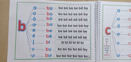 Tập đánh vần Tiếng Việt cho bé sắp vào lớp 1, tư duy ngôn ngữ, giá rẻ