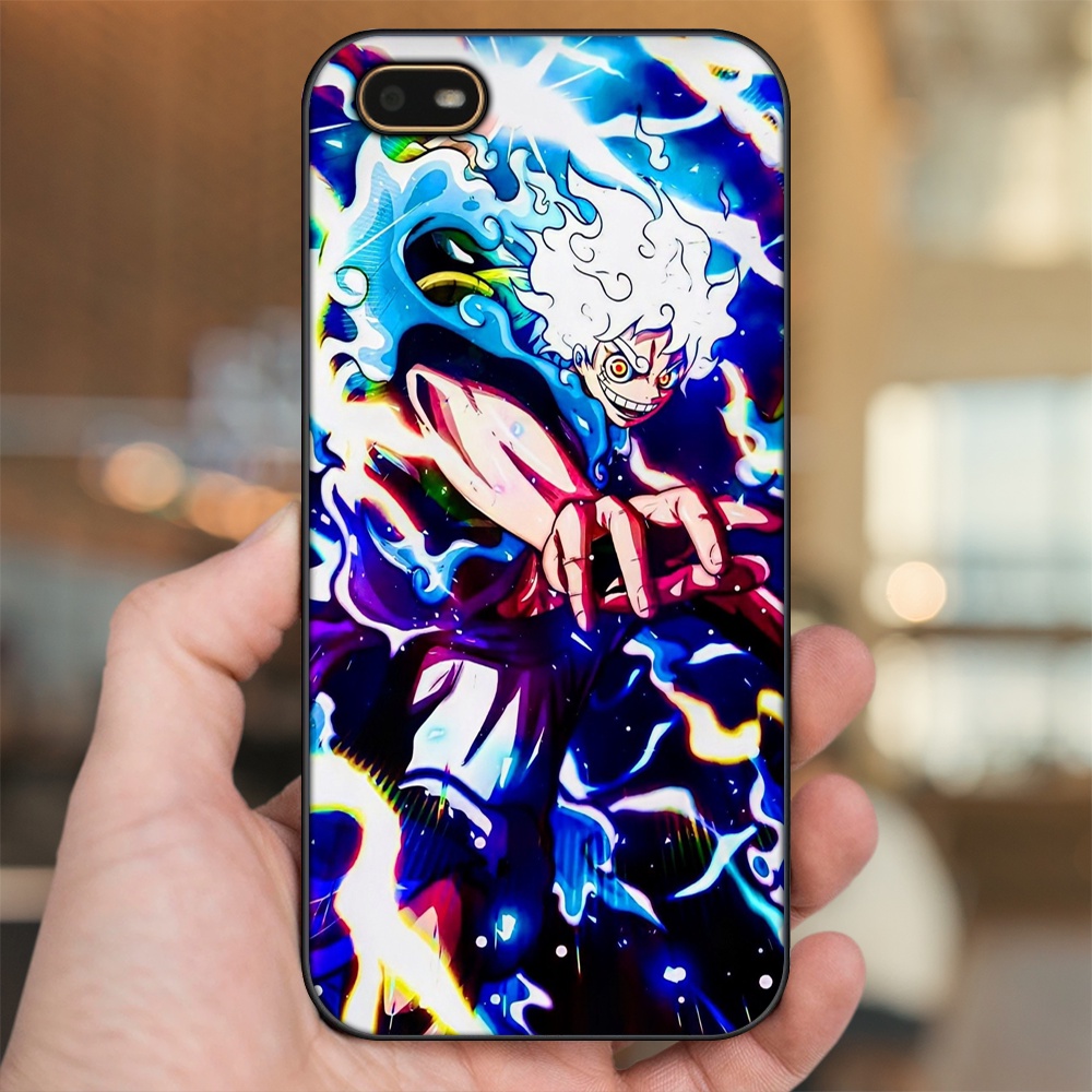 Ốp lưng Oppo A1K viền đen in hình Luffy One Piece