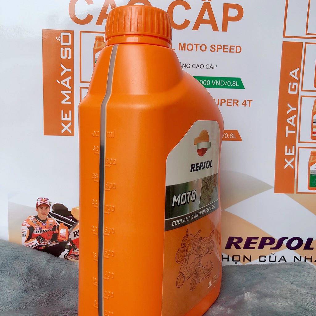 Nước làm mát động cơ Repsol Moto Coolant And Antifreezer 1L