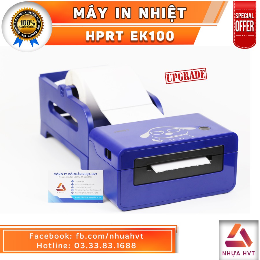[XẢ KHO HCM] Máy in nhiệt chuyên dụng in đơn hàng Online HPRT EK100 – Xanh | BigBuy360 - bigbuy360.vn