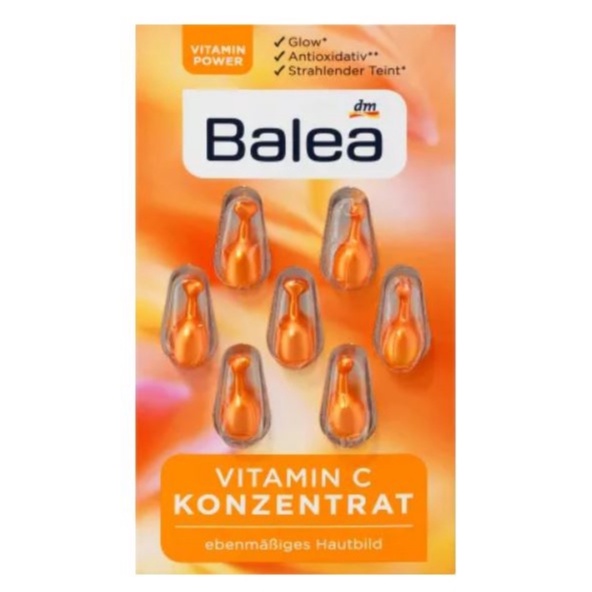 Viên nang Serum Balea Đức dưỡng da 7 ngày trắng da mờ nhăn, chống lão hóa - Hàng nội địa Đức