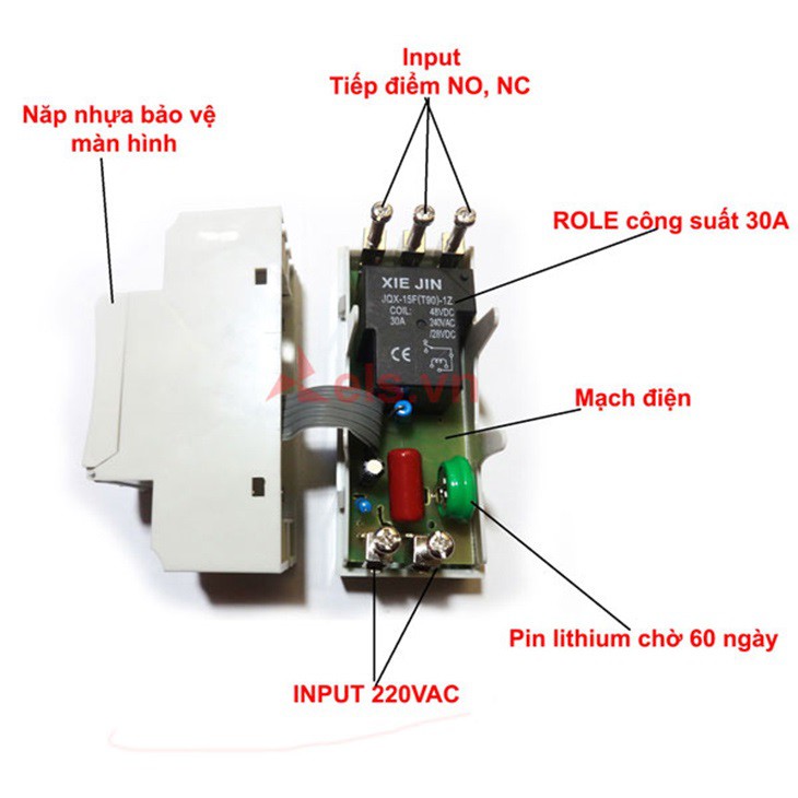 Thiết bị hẹn giờ điện tử THC15A - Bộ 2