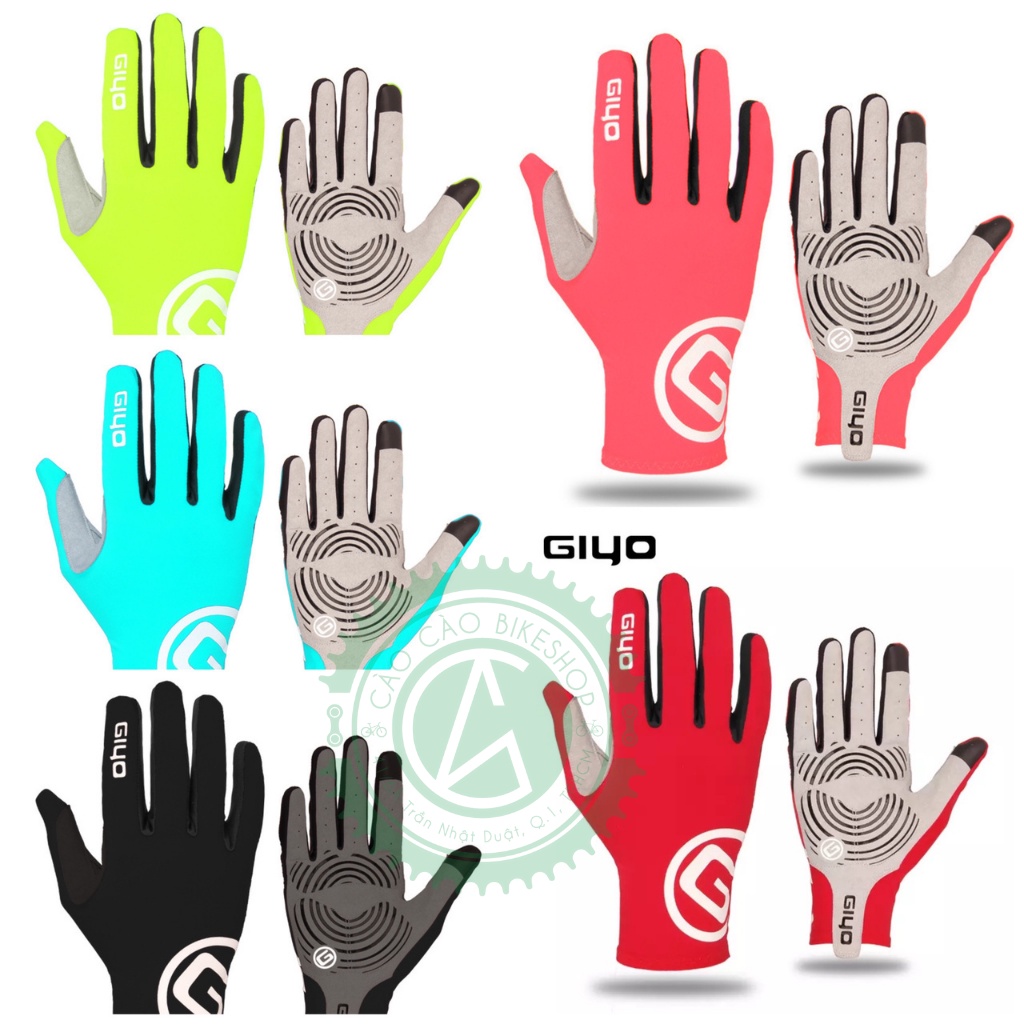 GĂNG TAY GIYO FULL NGÓN CHÍNH HÃNG_ CàoCàoBikeShop