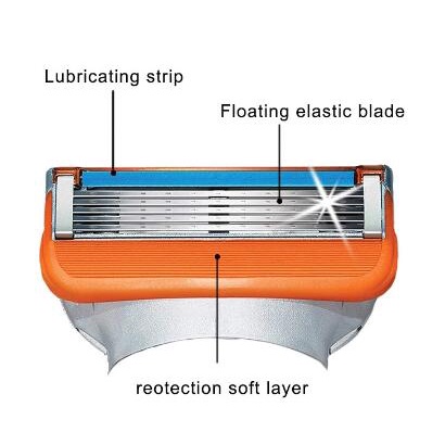 Lưỡi dao cạo râu cho nam 5 lớp an toàn tiện lợi thay thế cho Gillette Fusion 5