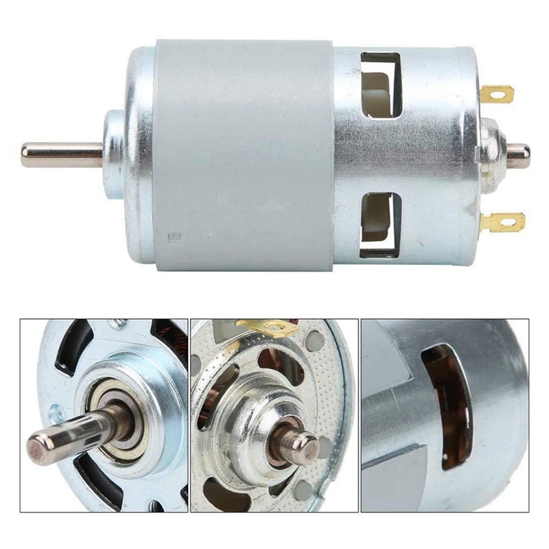 775 DC Motor DC 12V - 24V Max 10000RPM - 20000RPM Ball Bearing Large Torque High Power Low Noise Gear Motor