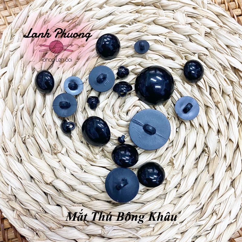 Mắt Thú Bông Khâu Nhiều Size (10 cặp)