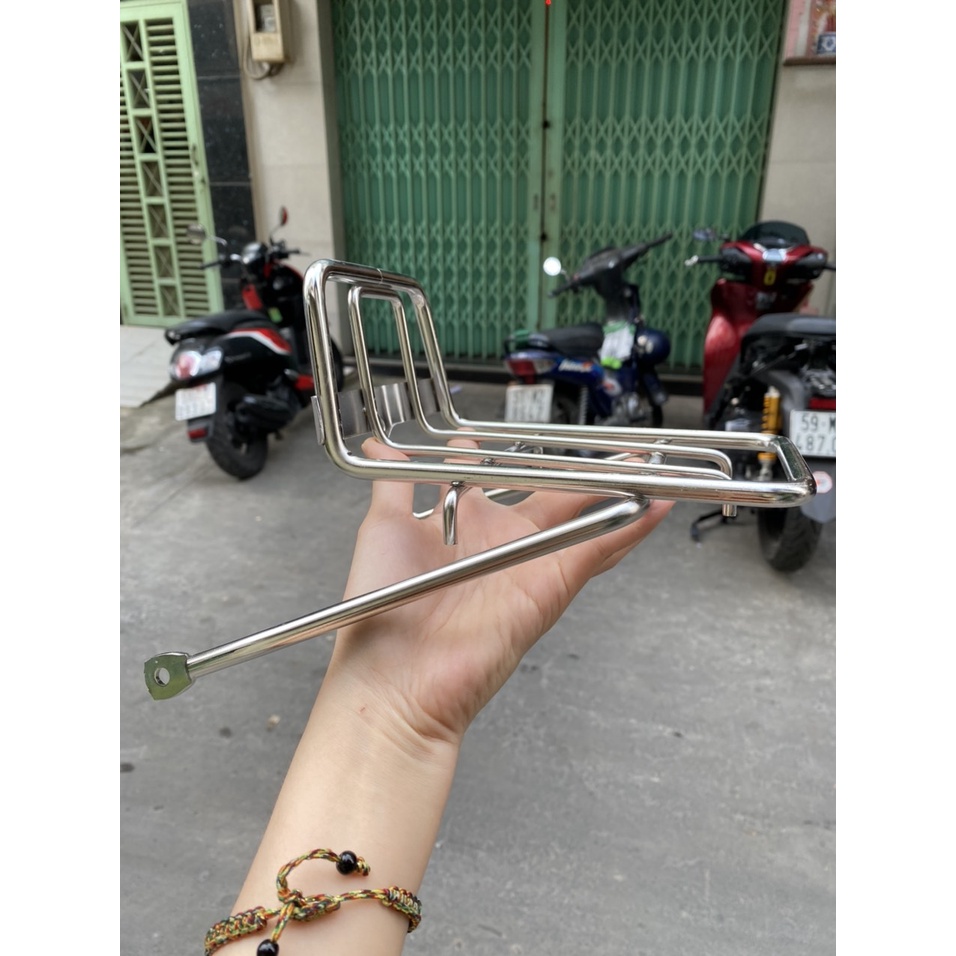 BAGA MŨI TRƯỚC XE DREAM INOX 10LY