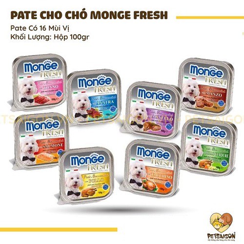  [CHÍNH HÃNG] PATE MONGE DÀNH CHO CHÓ - HỘP 100G