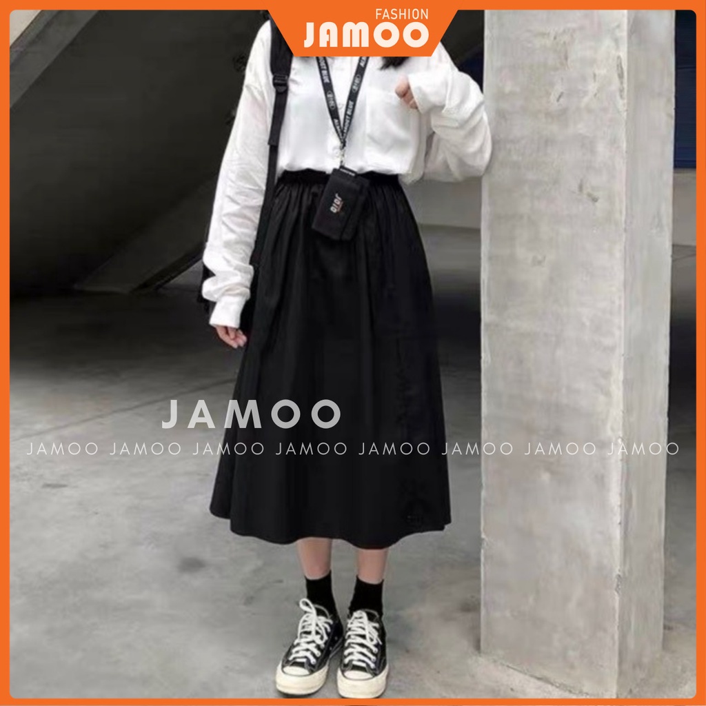 CHÂN VÁY NỮ, CHÂN VÁY ĐŨI HÀN TÚI XẺ JAMOO