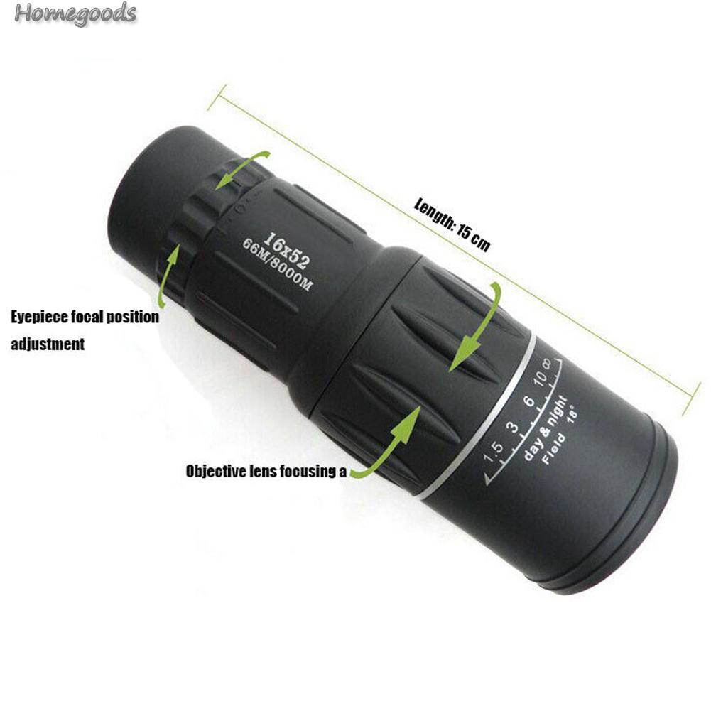 Ống nhòm một mắt 16x52 66m/8000m Hd tiện dụng