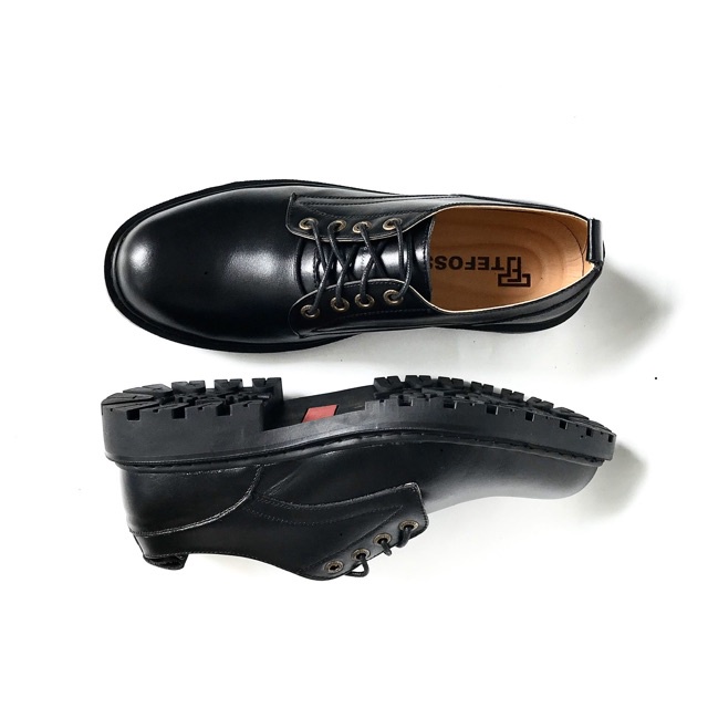 🖋 Giày da nam tăng chiều cao Tefoss HN822 đen mạnh mẽ và cá tính đế cao size 38-43