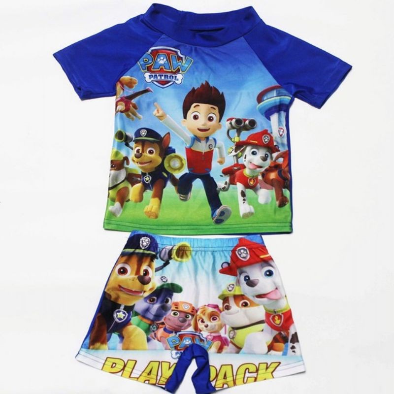 Bộ đồ bơi đội chó cứu hộ Paw Patrol gồm 2 món áo bơi và quần bơi cho bé trai